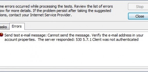 530 5.7.1 Client was not authenticated